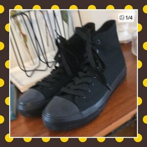 Nwt Black High-Top Sneakers